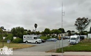 The Seaside Police Department is just a couple of blocks from the scene.