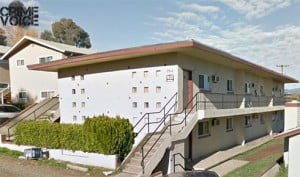 Police had information that Sanders would be in this apartment building.