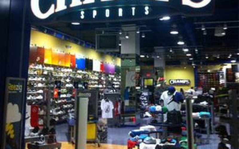 Employee practically gives away shoes to Champs Sports shoppers