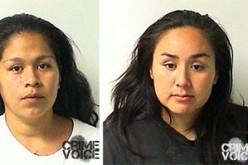 Woman beaten by man and three women