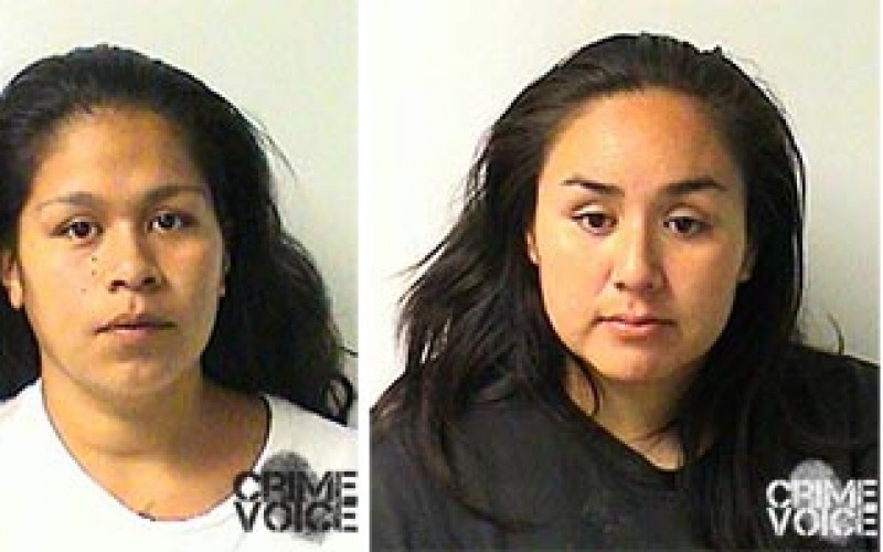 Woman beaten by man and three women