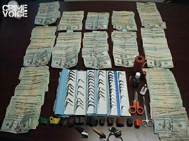 Razor sharp blades and other cockfighting tools, along with $66,000 in cash was confiscated.
