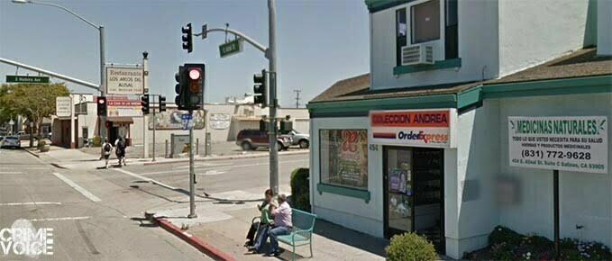 The stabbing occurred near this Salinas street corner.