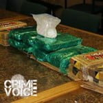 Police also display drugs that they seized