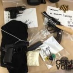 Police display confiscated guns