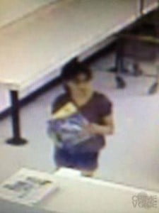 Robbs in a surveillance photo from the laundromat.