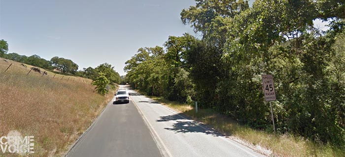 The body was discovered off this rural road in Morgan Hill.