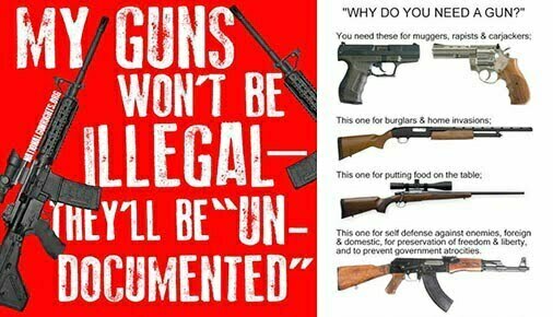 Stockton's affinity for guns is made evident in images he shared on Facebook.