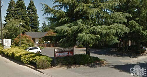 Golyer's Jimmy crashed into a truck in this Ukiah lot.