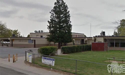 Charles Peck School was quiet outside while students and staff remained inside durinng the standoff.