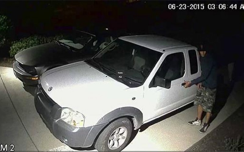 Redding man back in custody after being caught on video