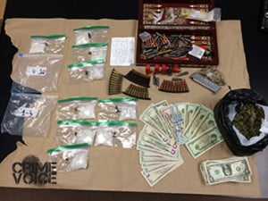 Police display Gonzales' stash