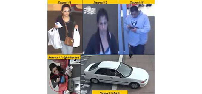 Pomona Police Need Your Help: Car Burglars Go On Stolen Credit Card Shopping Sprees