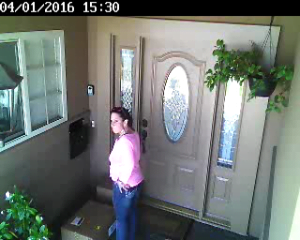 Surveillance image of suspect