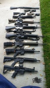Confiscated weapons 