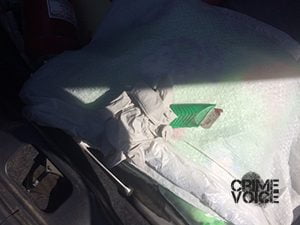 Police display box cutter used in attack