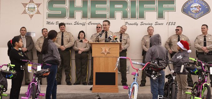 Tulare SD Holds Open House, Bike Giveaway
