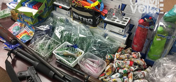 Lake County Drug Sweep of Nitrous Oxide, Glass Pipes
