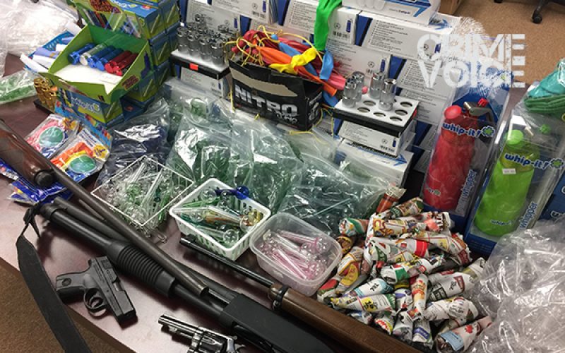 Lake County Drug Sweep of Nitrous Oxide, Glass Pipes