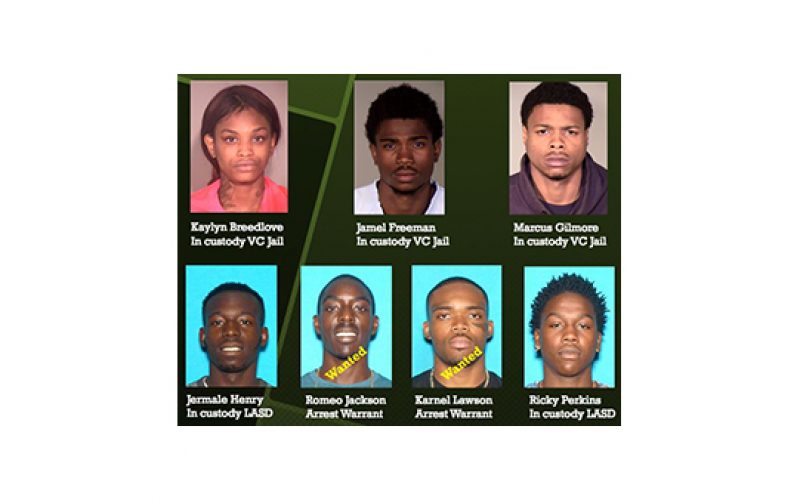 Five Burglars Busted; Two Remain at Large