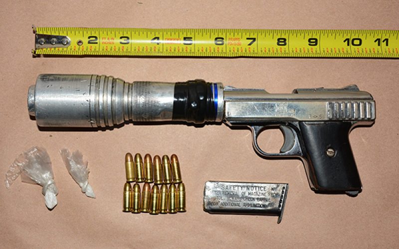 Unlicensed Driver Found with Home-made Handgun Silencer