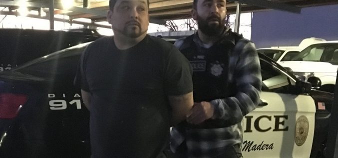 Madera County man arrested after being caught with stolen vehicle