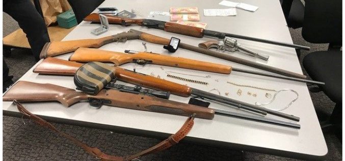 Missing person located — along with firearms, other items stolen during burglary