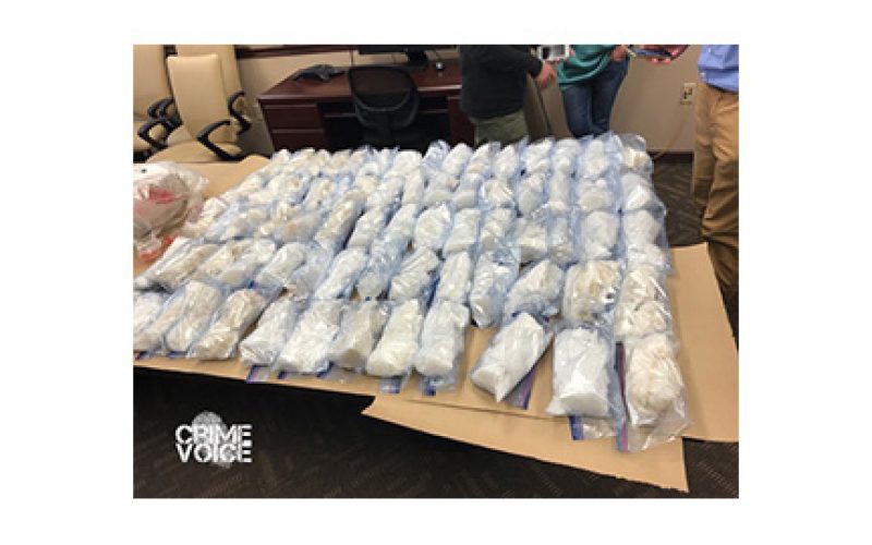 Search of car leads to 67-pound haul of methamphetamine