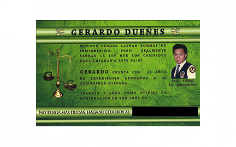 Man Nabbed for Fraudulent Immigration Services