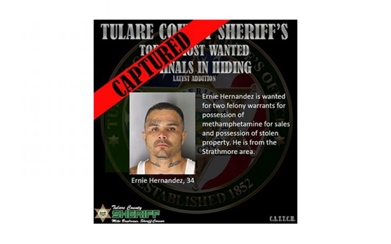 Tulare County Captures another Top 10 Most Wanted