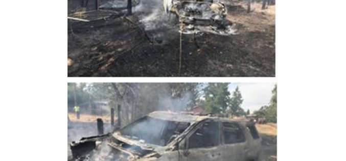 Suspected DUI driver tries to flee, after crashing and burning his vehicle