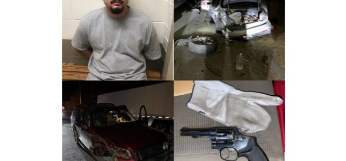 Man arrested for hit-and-run and DUI after hitting parked cars