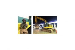 Man takes stolen excavator for a brief ride through Redding