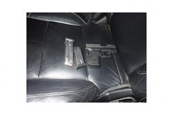 Gun confiscated after alleged brandishing