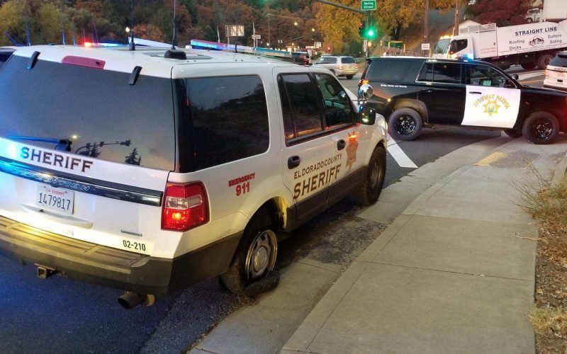 Man leads pursuit in stolen El Dorado Sheriff patrol SUV