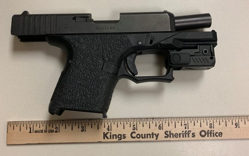 Convicted felon caught with handgun during traffic stop