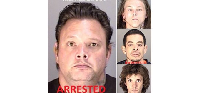 Four fugitives arrested in Napa County
