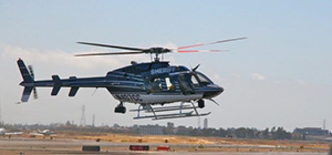 Suspect Fleeing from Deputies Apprehended with a Helicopter Assist