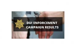 Watsonville DUI Enforcement during the holidays