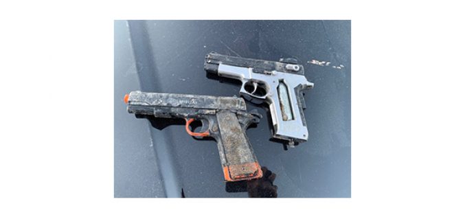 Firehoses and Dogs Flush Out “Armed” Suspect