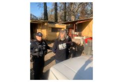 Felon at large spotted and arrested