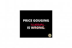 Price gouging is a crime in any county