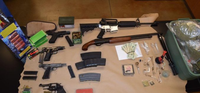 Calaveras County Narcotics Enforcement arrests three, seizes troves of weapons and drugs