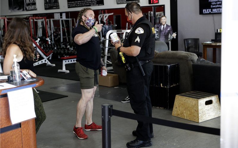 Owner reopens gym, charged with misdemeanor