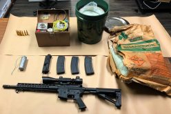 Man with active warrants arrested, gun and explosive materials seized