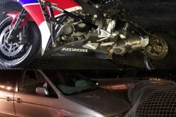 Man in hit and run while driving his motorcycle