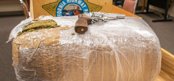 22-pound bale of weed discovered during traffic stop in Merced County