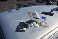 Slumped over with a meth pipe and a warrant for burglary