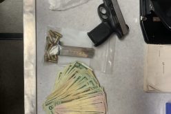 Suspicious acting man has loaded gun and meth