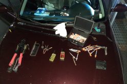 Driving around with various burglary tools